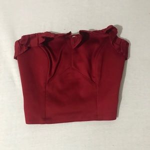 Pinup courture strapless blouse